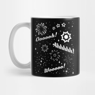 Fireworks Ooh and Ahh - Black and White Ed. Mug